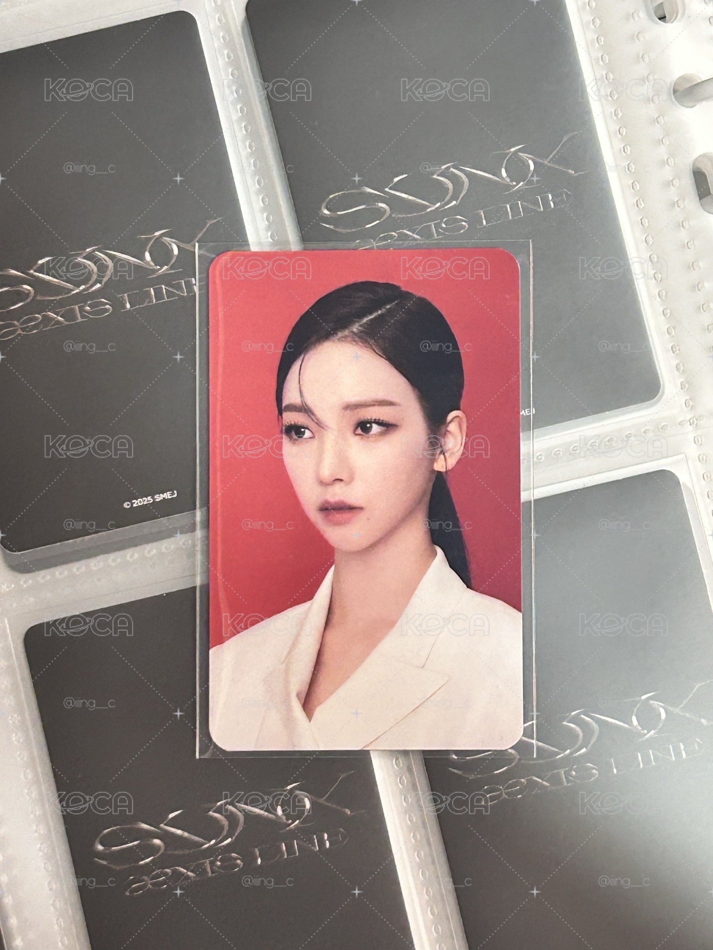 aespa Karina MY WORLD Lotte Duty Free 樂天特典卡 