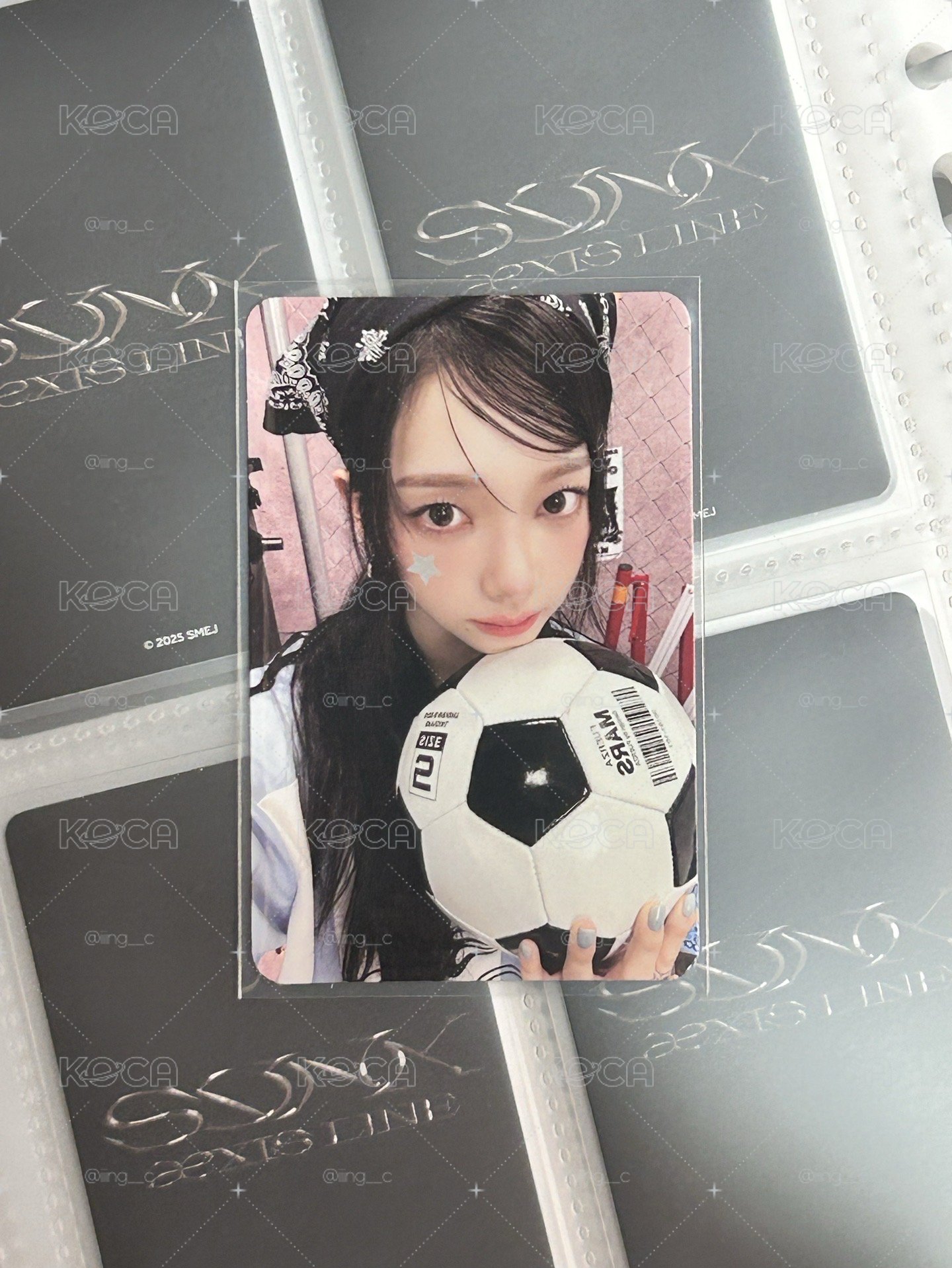 aespa Karina 2025年曆 周邊卡 娃娃卡柚