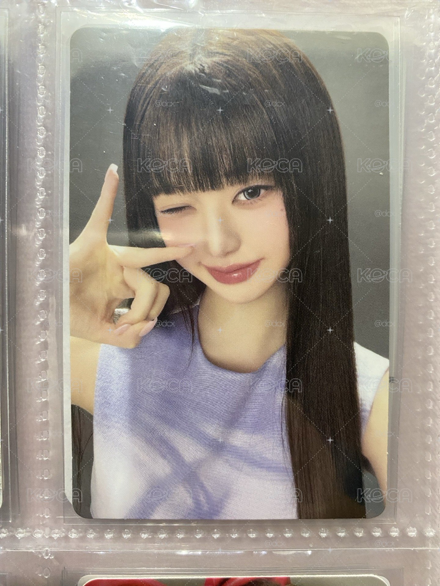 IVE 張員瑛 Wonyoung REVIVE+ ms 1.0 紫衣wink比耶員