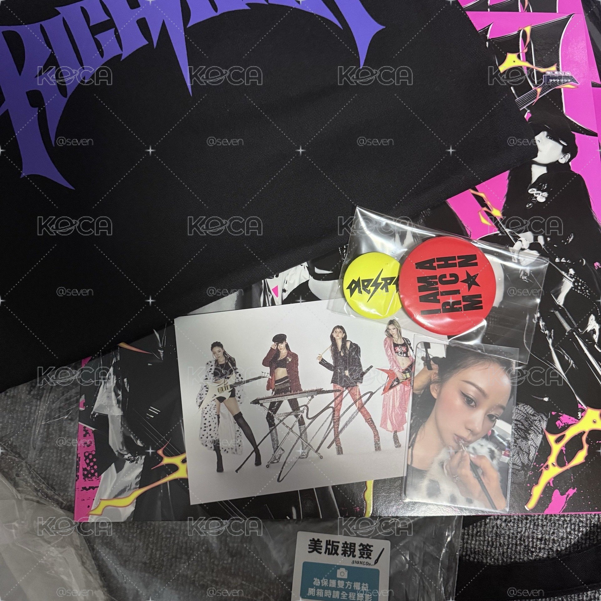 Rich Man BAG Ver. 美版親簽已拆全專 寧簽吉卡