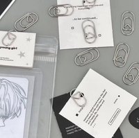 愛心款迴紋針10入