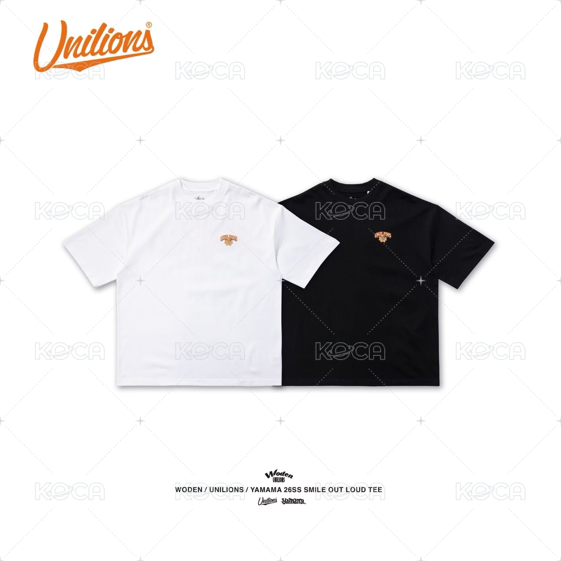 【Woden x Unilions x Yamama】 Smile Out Loud 標語Tee 白