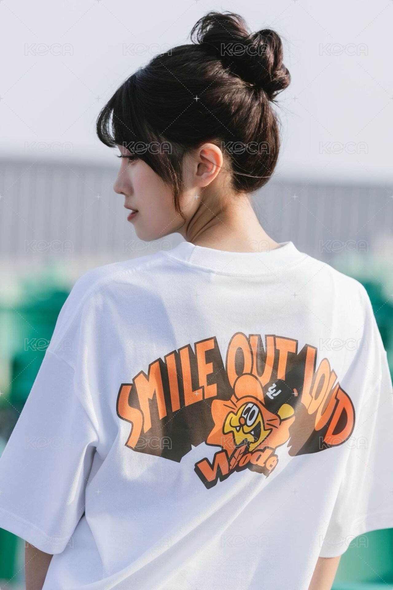 【Woden x Unilions x Yamama】 Smile Out Loud 標語Tee 白