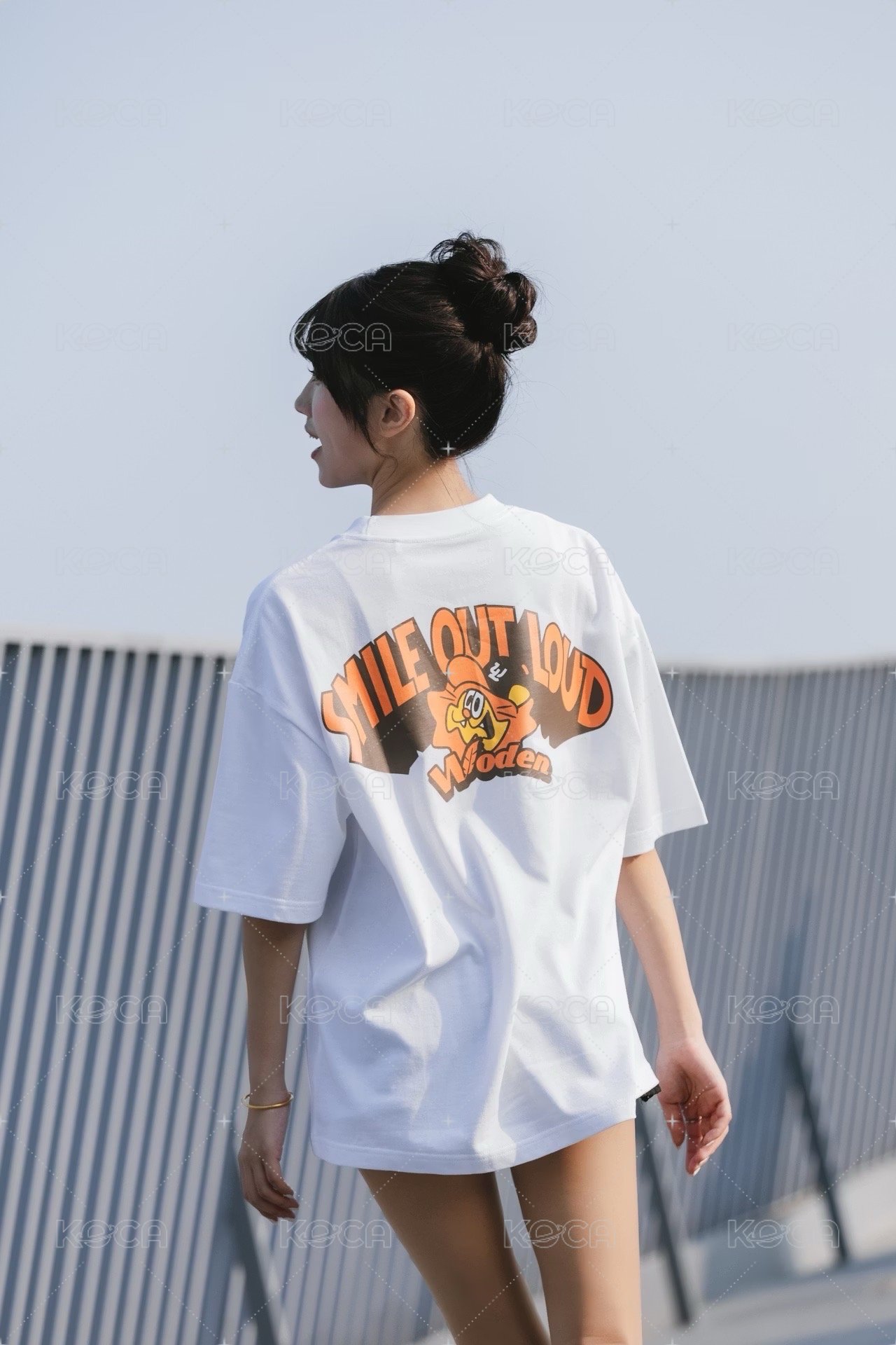 【Woden x Unilions x Yamama】 Smile Out Loud 標語Tee 白