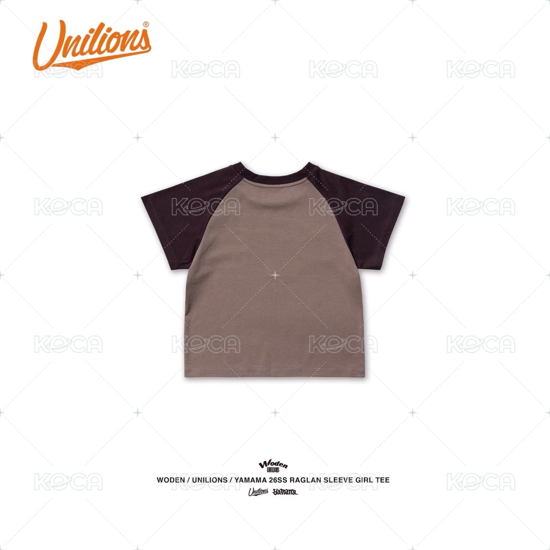 【Woden x Unilions x Yamama】 拉克蘭袖女版Tee 摩卡