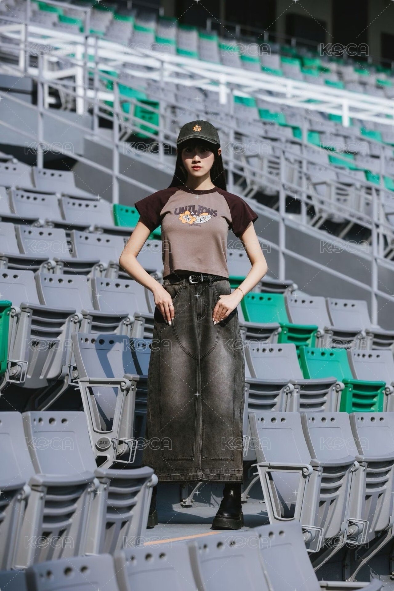【Woden x Unilions x Yamama】 拉克蘭袖女版Tee 摩卡