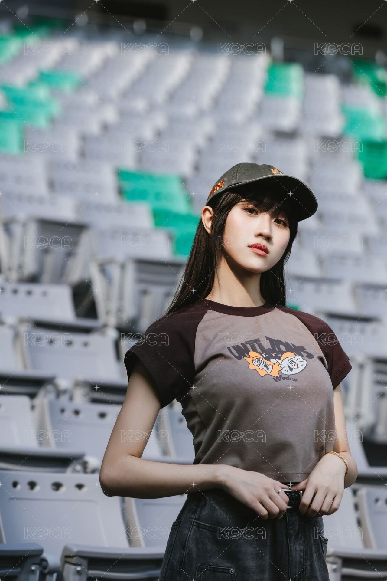 【Woden x Unilions x Yamama】 拉克蘭袖女版Tee 摩卡