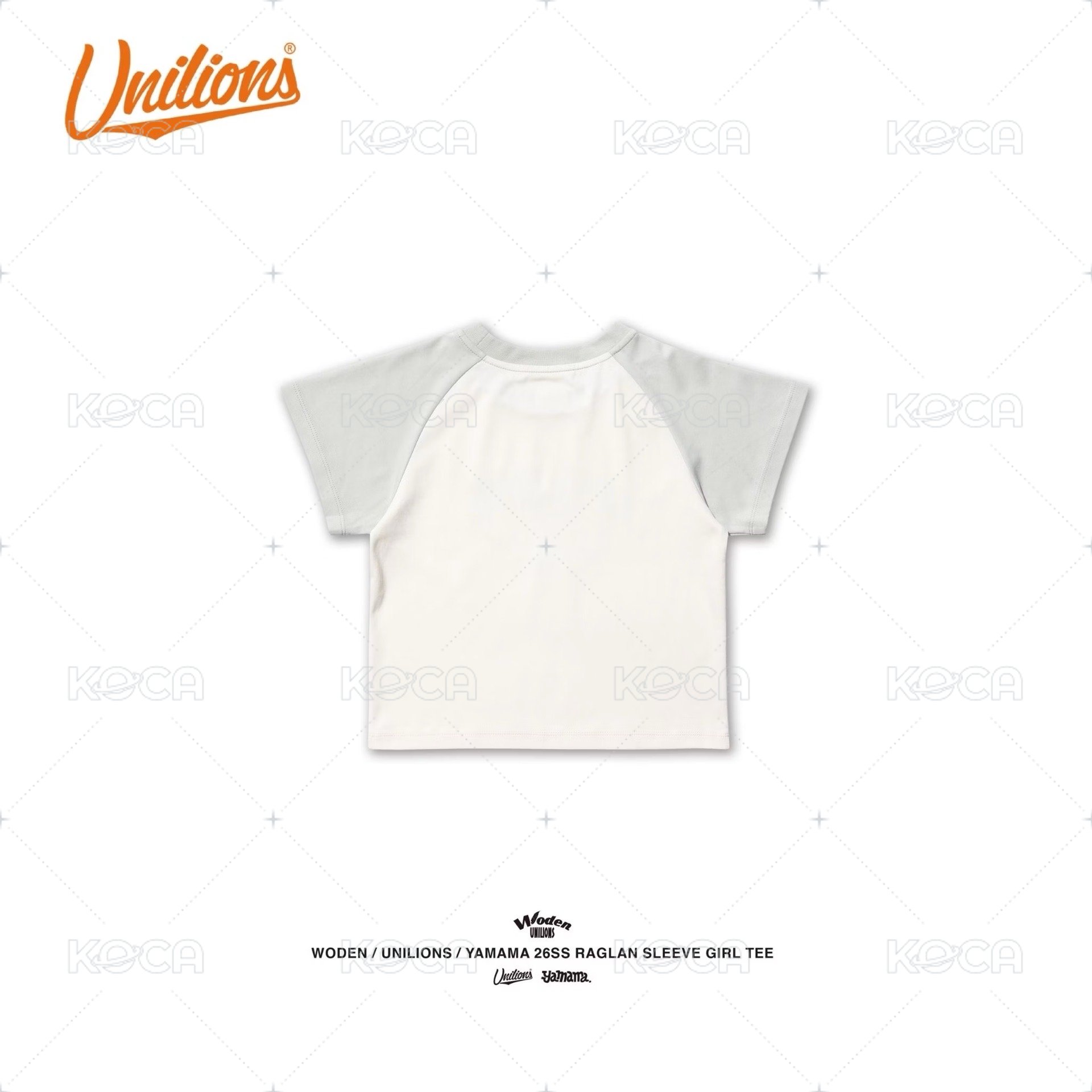 【Woden x Unilions x Yamama】 拉克蘭袖女版Tee 白綠