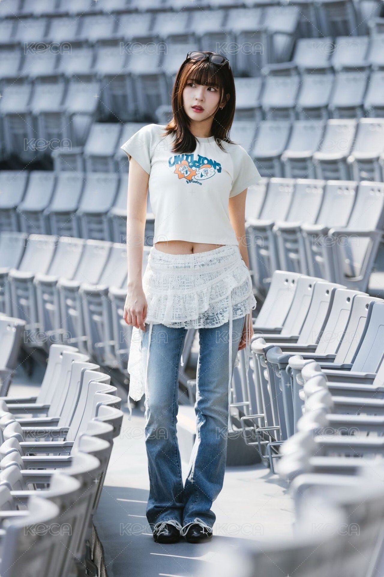 【Woden x Unilions x Yamama】 拉克蘭袖女版Tee 白綠