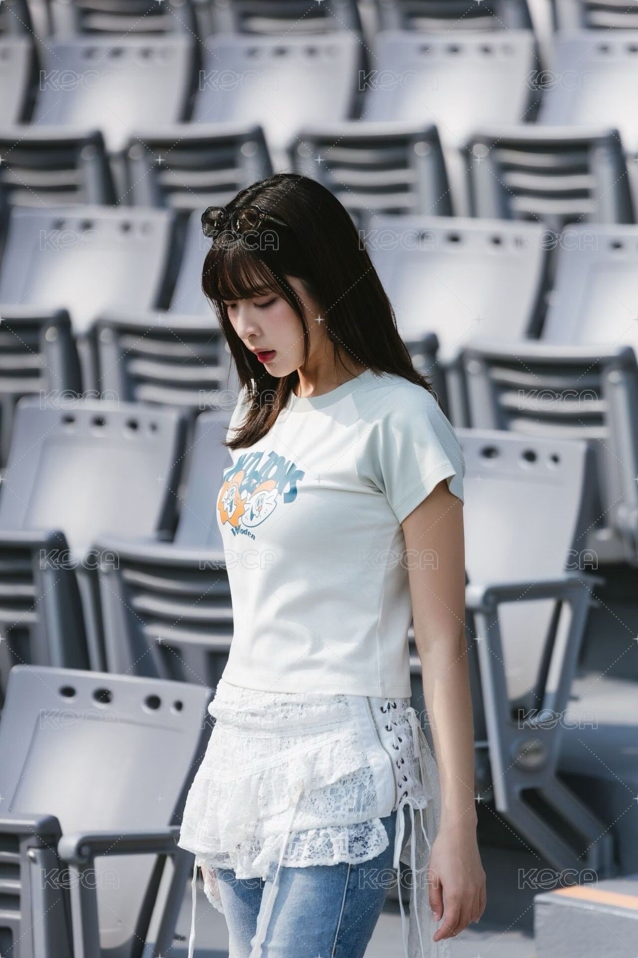 【Woden x Unilions x Yamama】 拉克蘭袖女版Tee 白綠