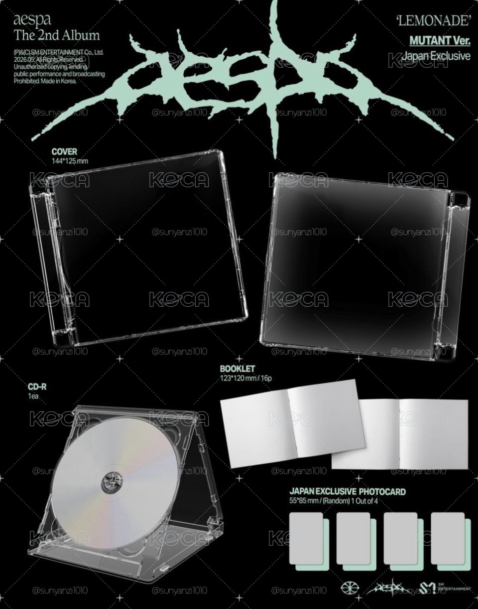 aespaLEMONADE專輯】aespa LEMONADE 日本限定專（含特典）Japan