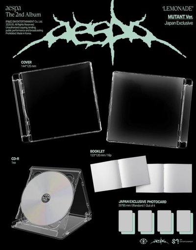 aespa LEMONADE Japan Exclusive 專輯 MUTANT Ver. 日本限定專(特典+應募卷)