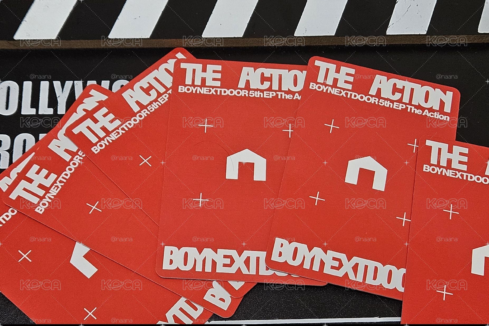 套出 The action 日咖PB特典卡 