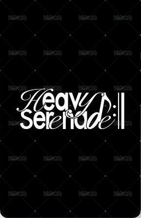 Heavy Serenade poset 代言卡  背面