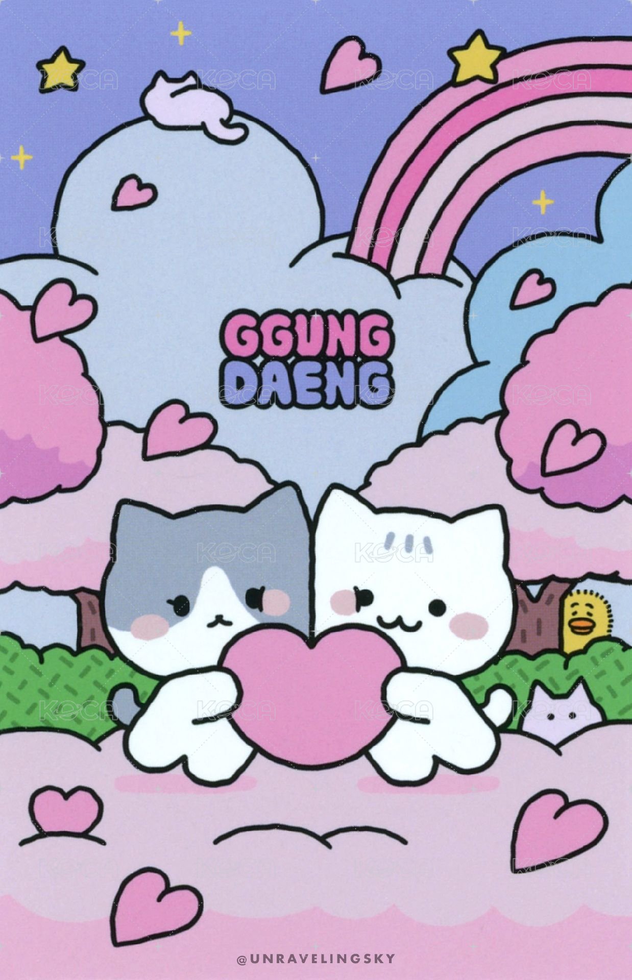 恭噔快閃店 周邊卡 透明卡套 背面