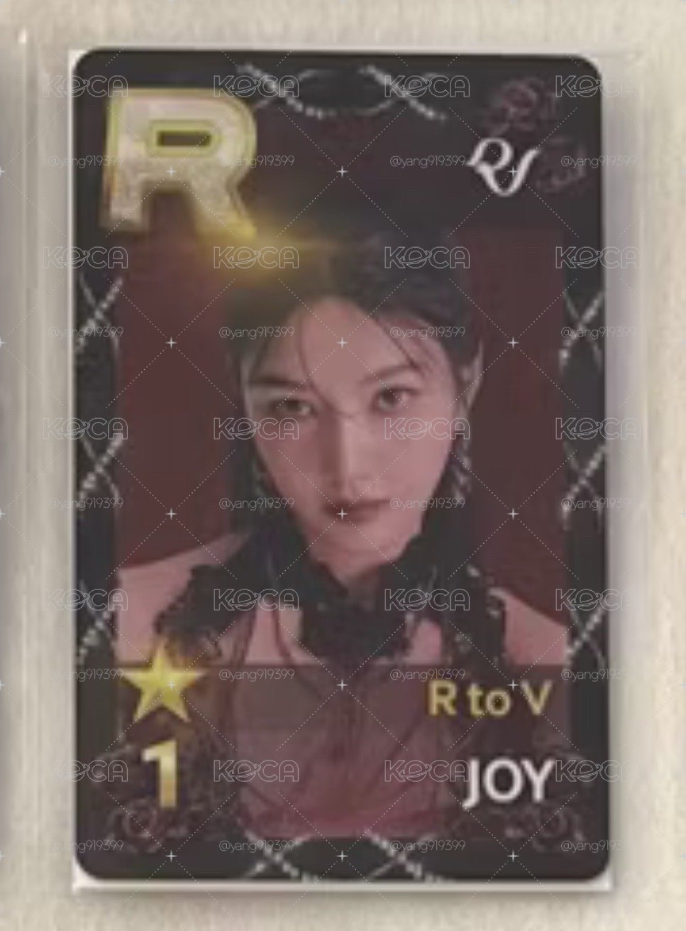 Red Velvet Joy R to V 演唱會 四巡 遊戲卡