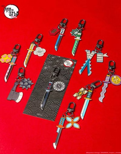 鬼滅之刃 韓國電影院日輪刀吊飾 