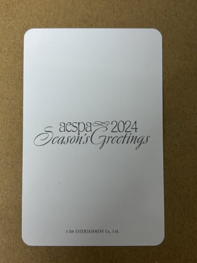 aespa Winter 冬天 24年曆 年曆卡 20固配冬 冬-80