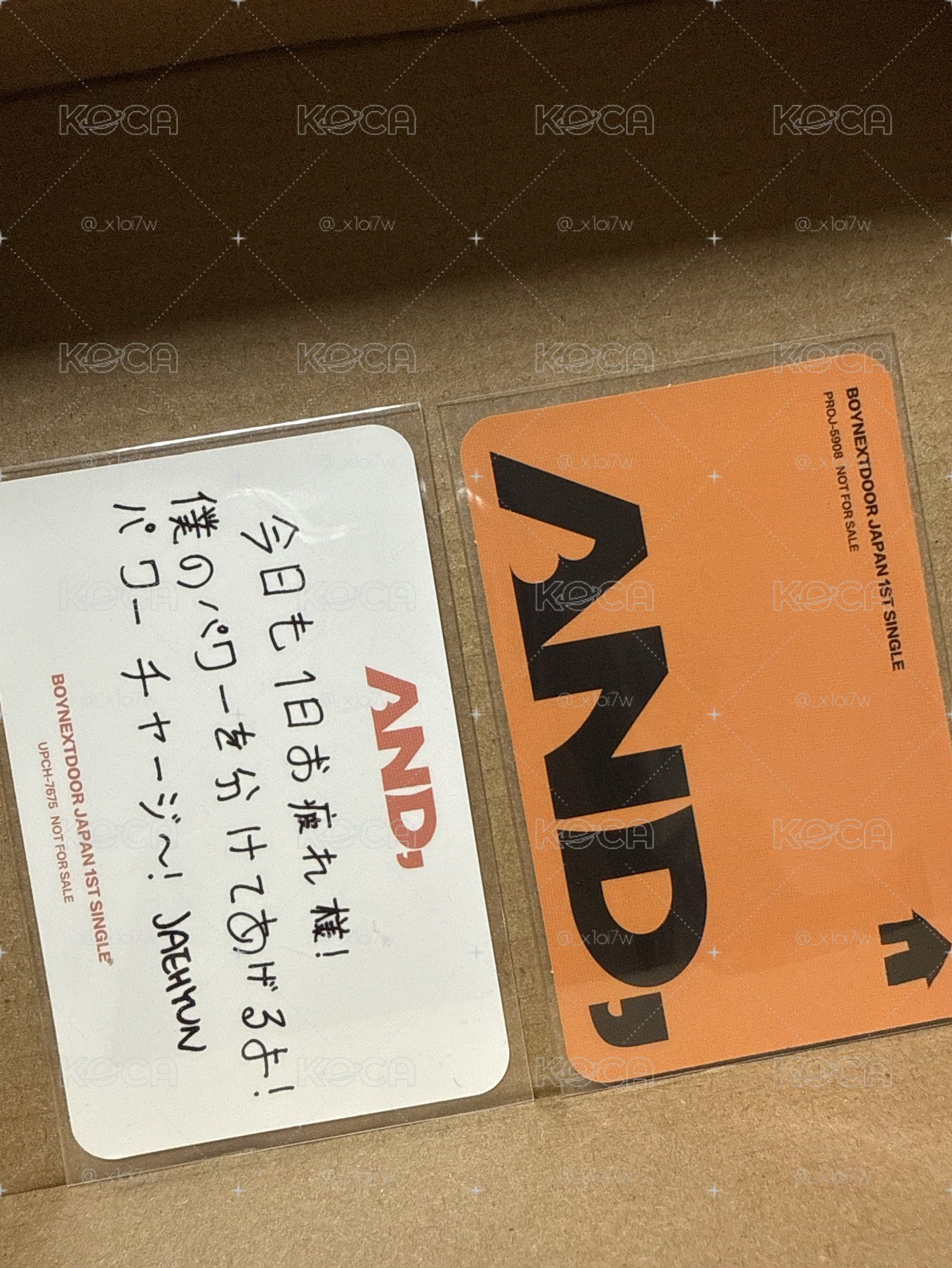 明宰鉉 AND, 單封、日咖 限定盤 專輯卡