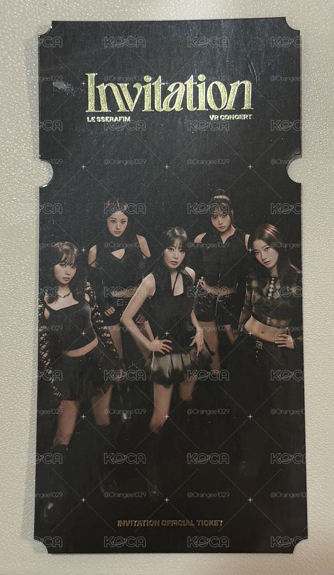 INVITATION 入場票根 