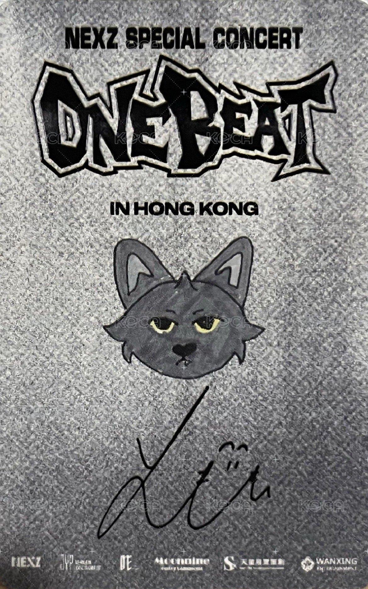 ONE BEAT 香港場 Day2 入場卡 / 場限卡  背面