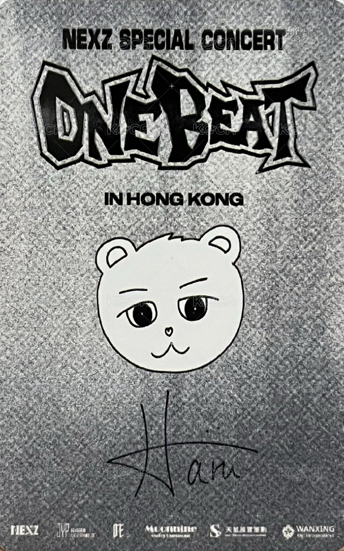 ONE BEAT 香港場 Day2 入場卡 / 場限卡  背面