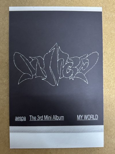 aespa NingNing 寧 MY WORLD 專輯卡 zine版 wtmw拍立得寧 寧-