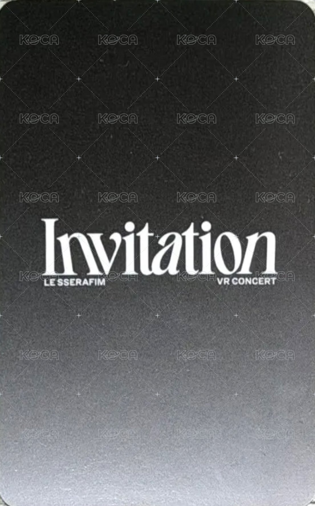 INVITATION 隨機卡  背面