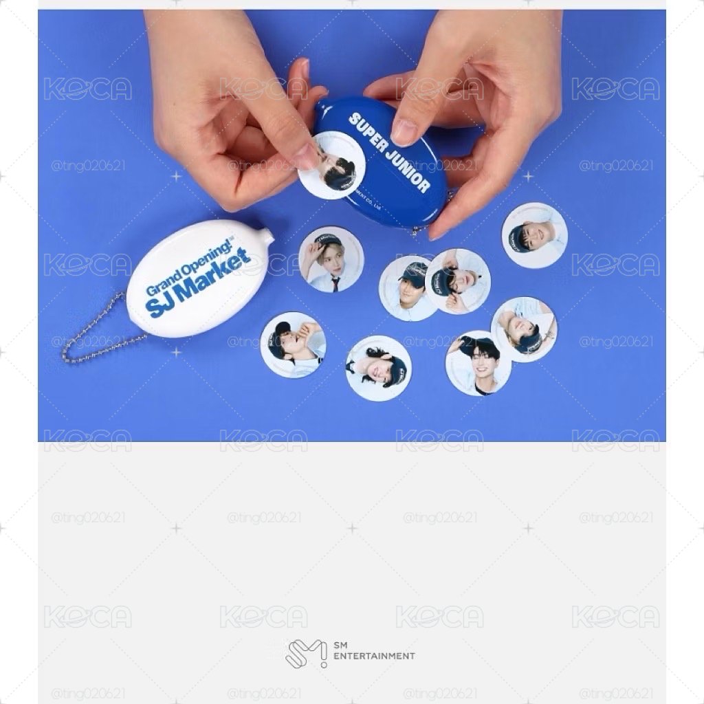 SJ Market COIN錢包配件 零錢包鑰匙圈 官方周邊 Super junior