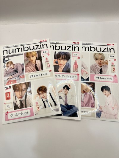 Numbuzin 自拍貼紙三張一組