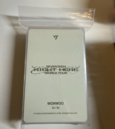 SEVENTEEN 卡包小卡