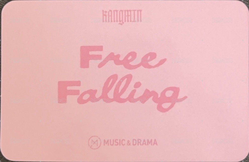 Free Falling md 自拍活動 簽售卡 兔毯ver. 背面