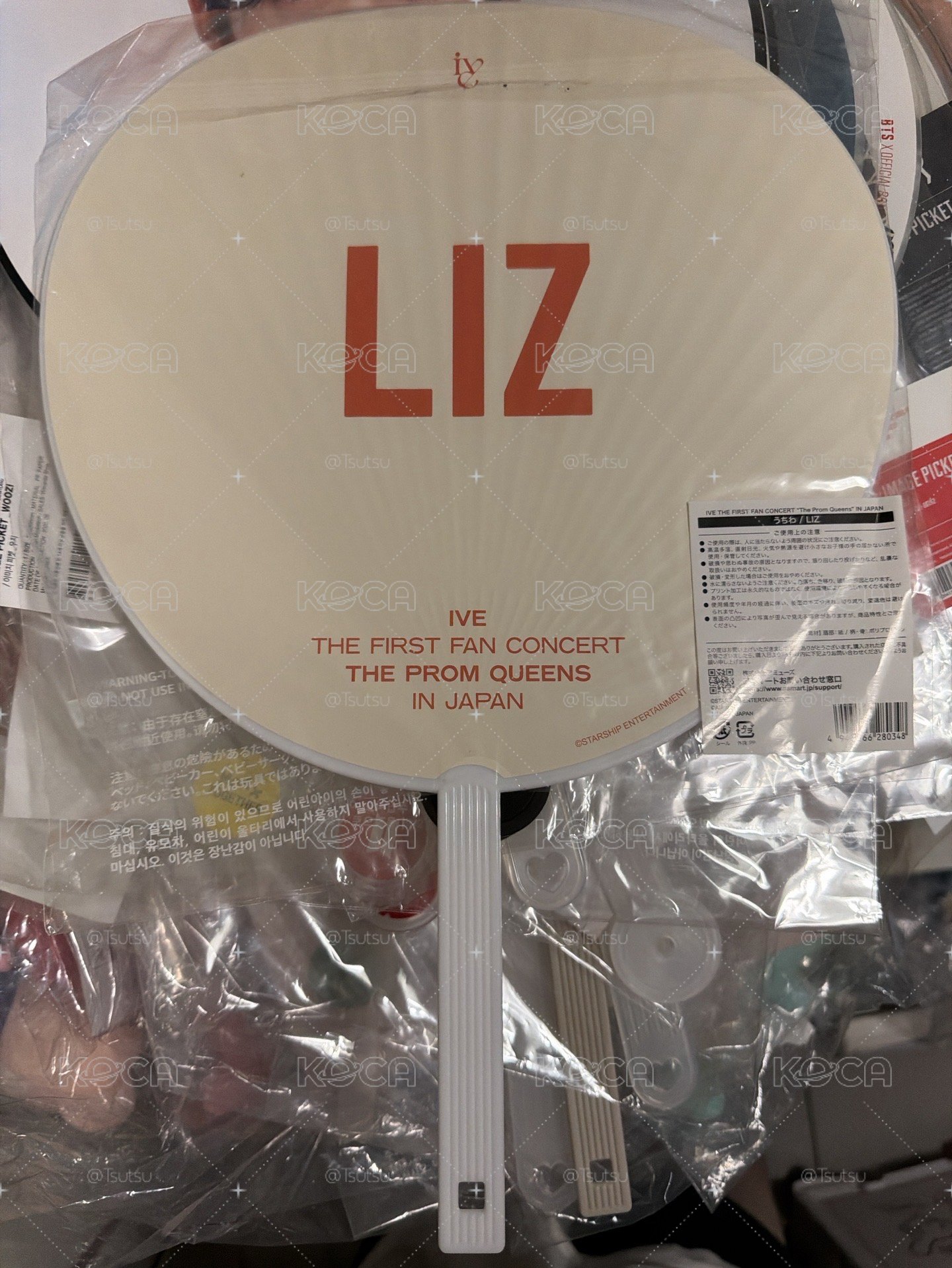 （現貨 紙箱寄出 可當日寄出）Ive Liz 2023 日訊 fm 大扇 扇子