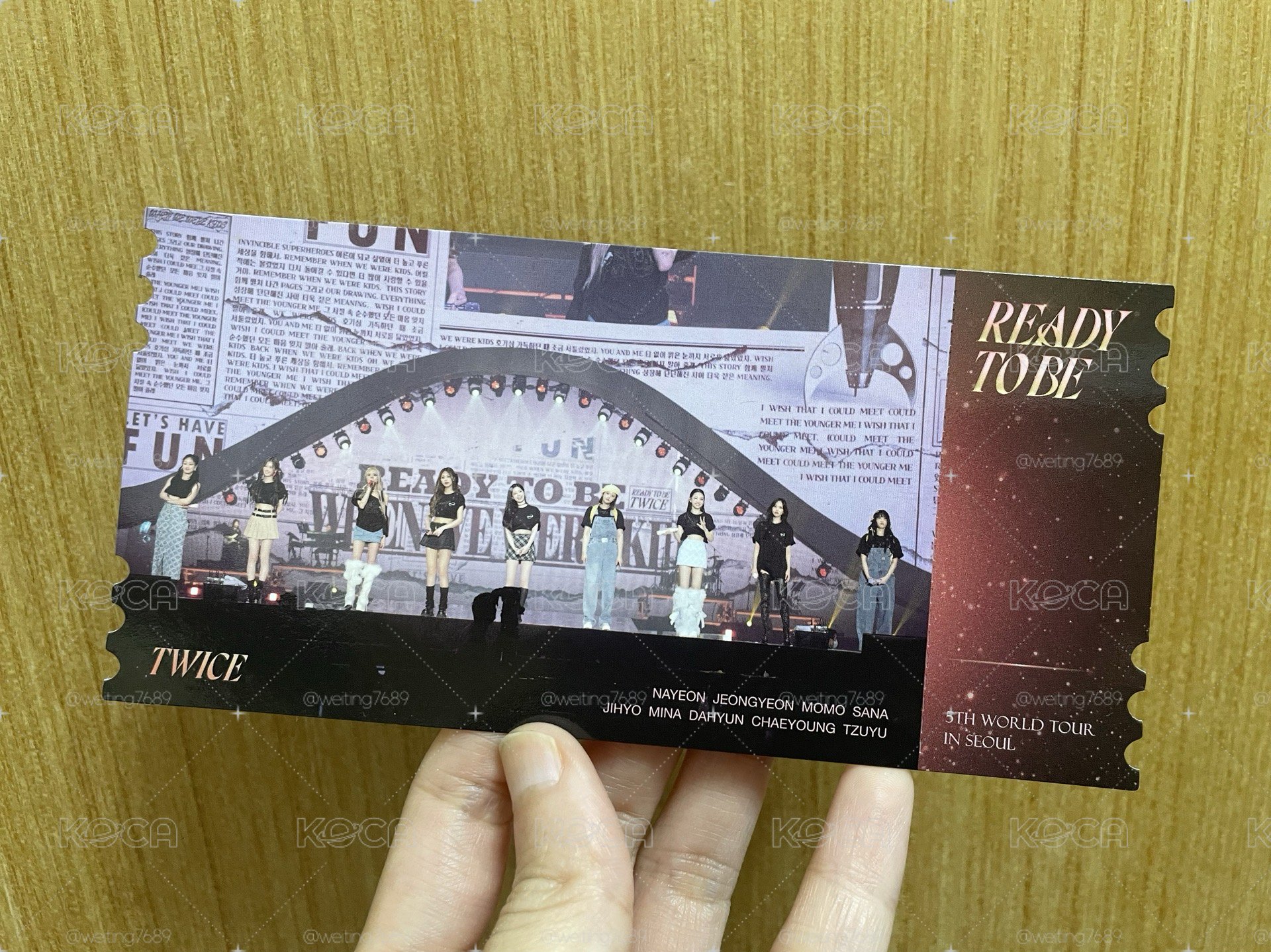 Twice_五巡演唱會DVD票卡