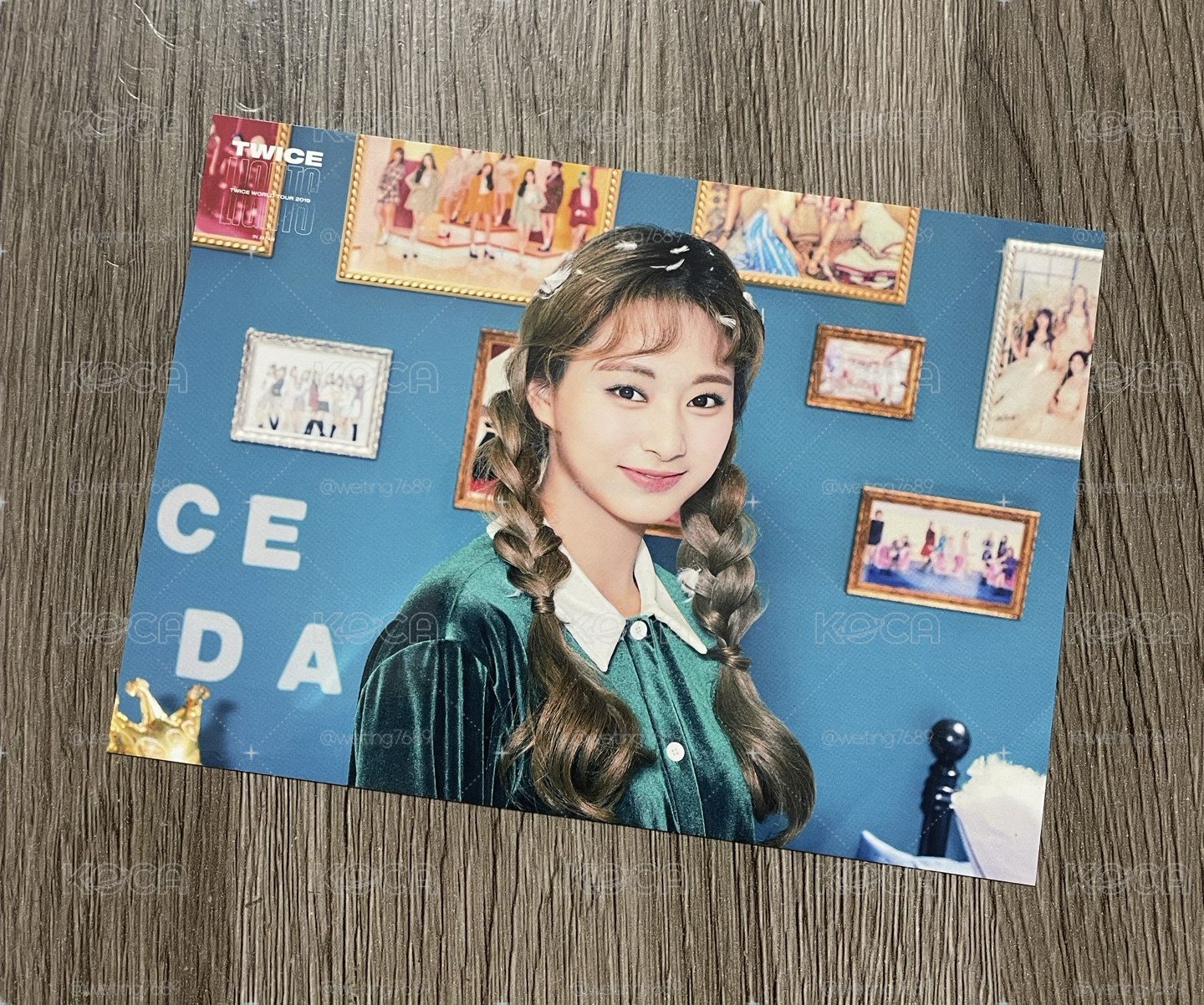 TWOCE_三巡演唱會Twicelight子瑜明信片大卡