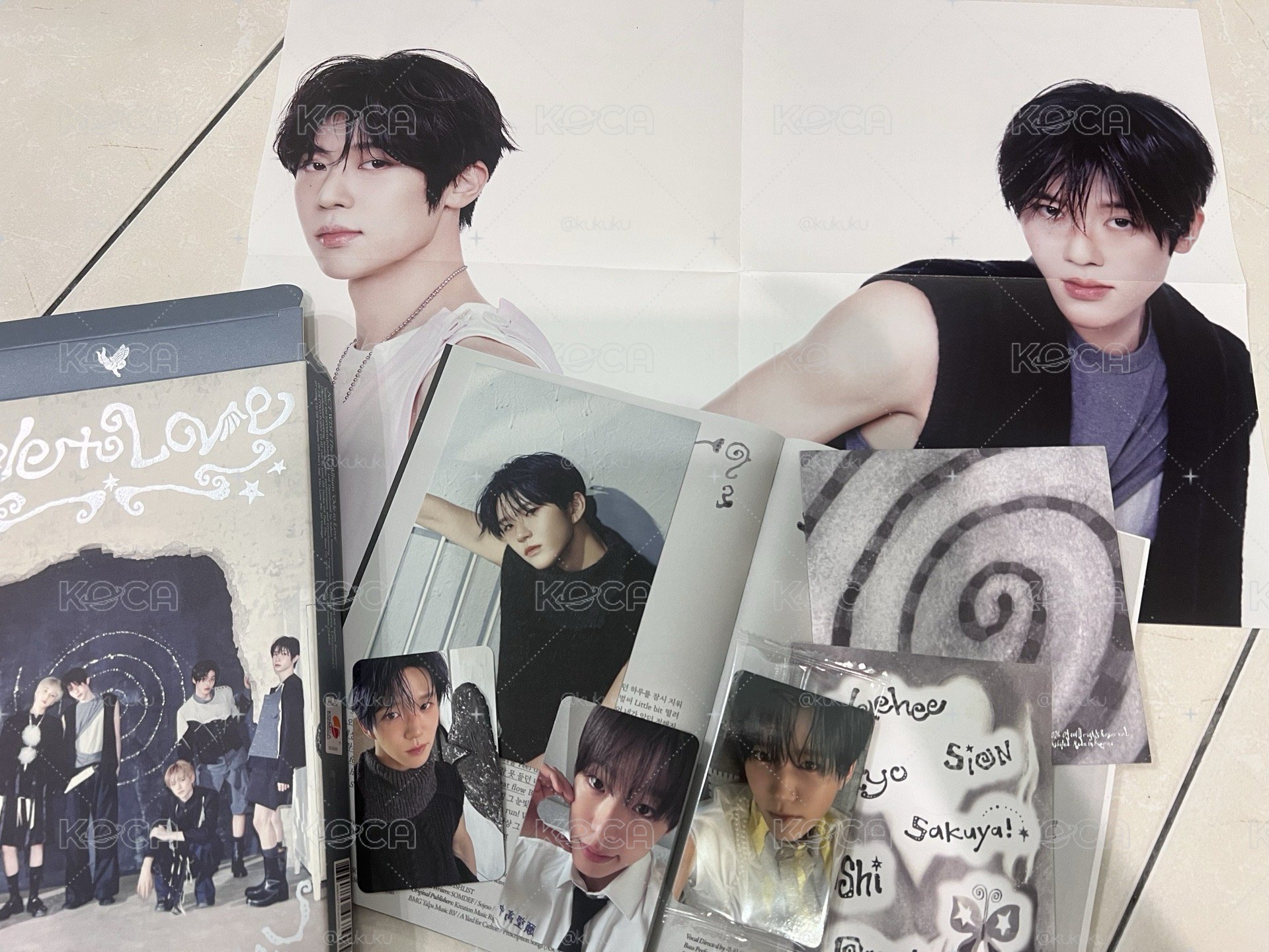 NCT WISH package全專 初回校服Riku+K4 Jaehee
