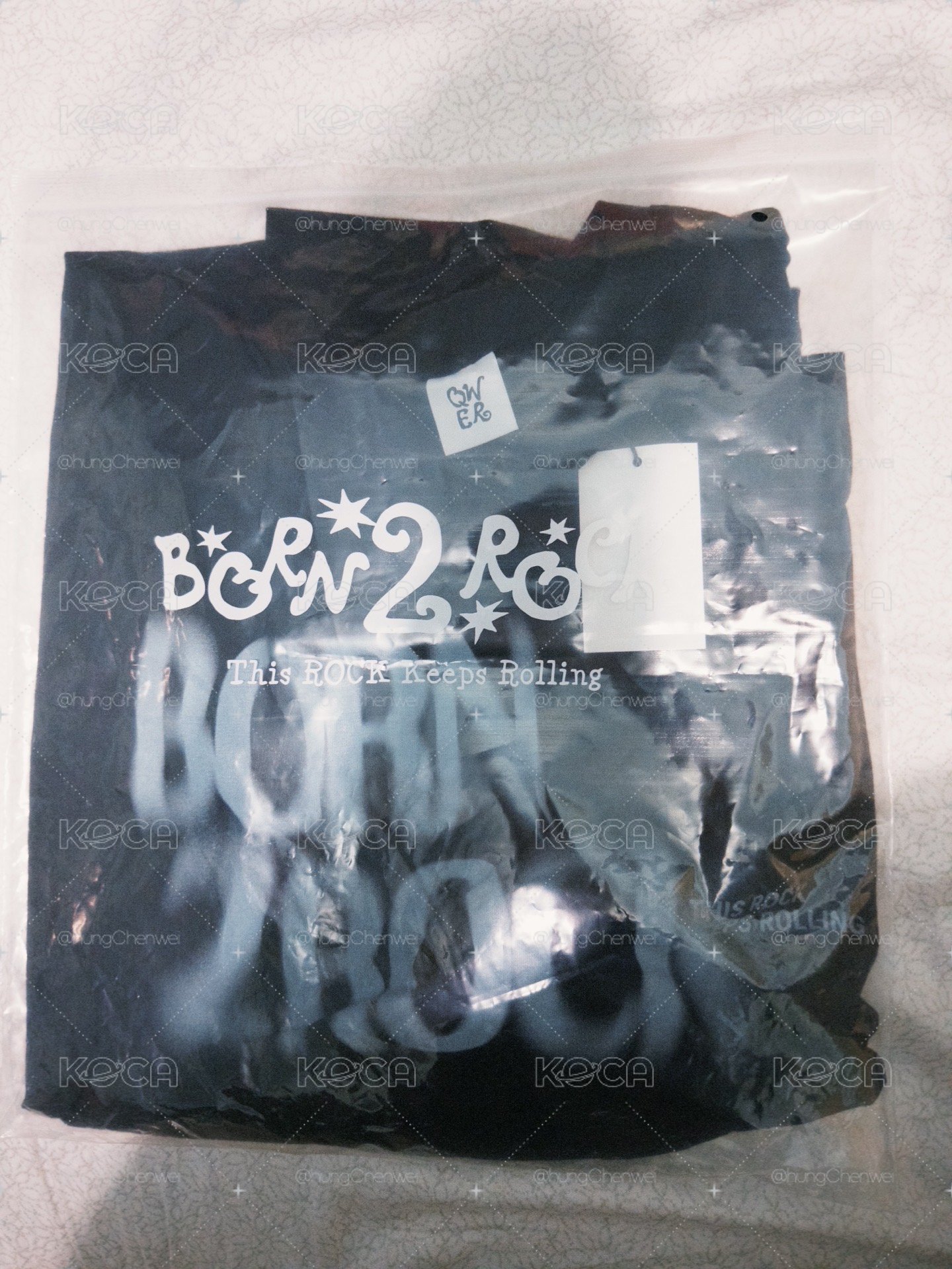 QWER 2週年快閃店黑色T-shirt