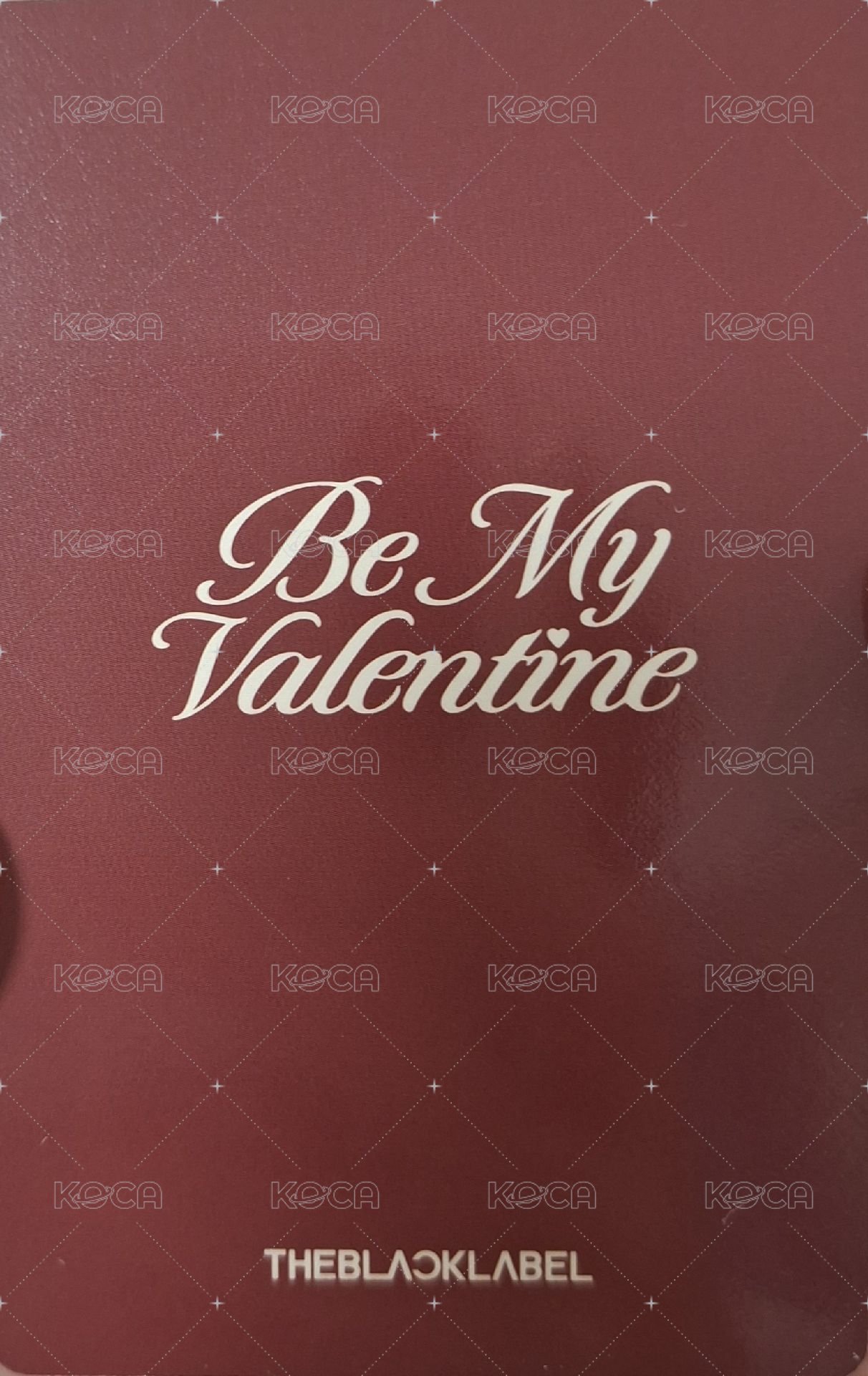 Be My Valentine tbl 支架卡 周邊卡  背面