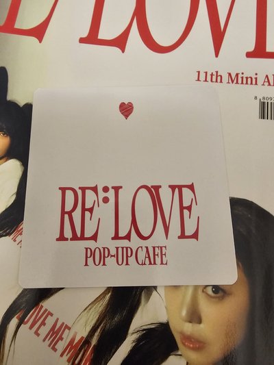 Apink 快閃咖啡廳 杯墊卡