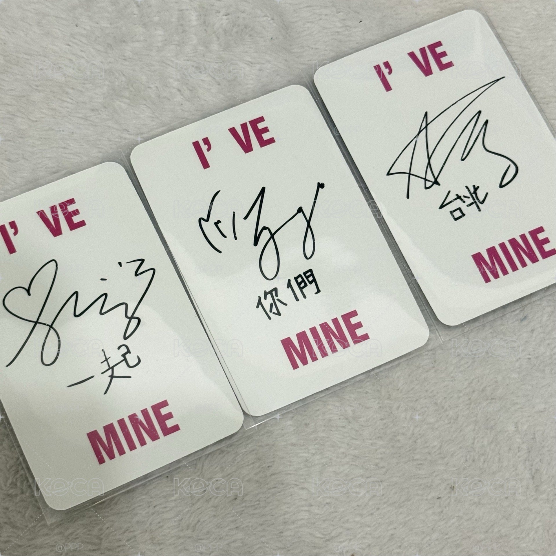 I'VE MINE playk台特簽售卡 中文卡背