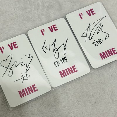 I'VE MINE playk台特簽售卡 中文卡背