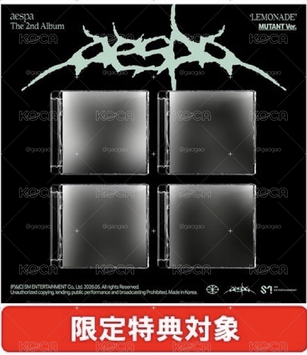 aespa LEMONADE 專輯 含特典/應募卷 MUTAN Ver 單封 日本通路