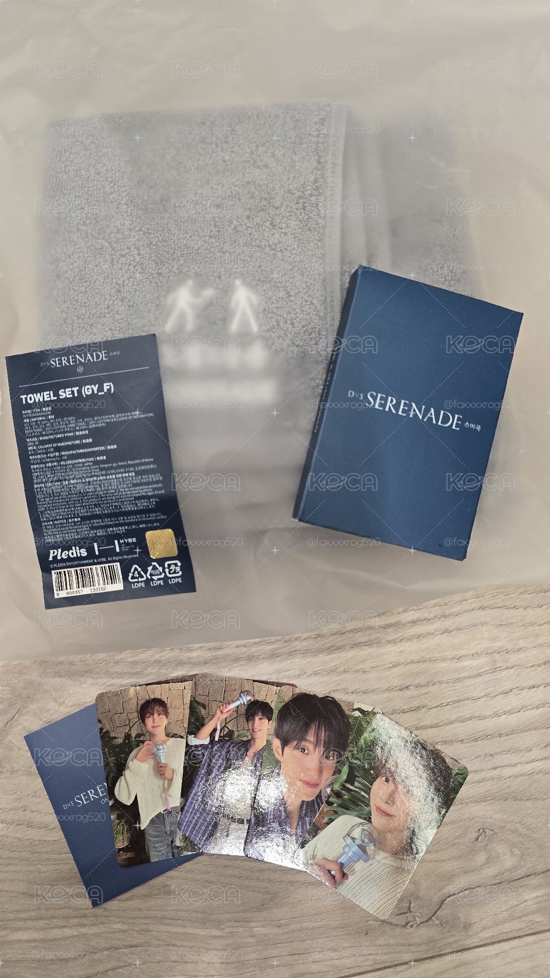 （大降售）SEVENTEEN DXS仁川綜卡組+毛巾+卡套組