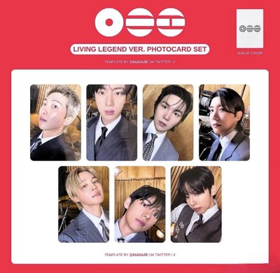 BTS Arirang Living Legend 專輯卡