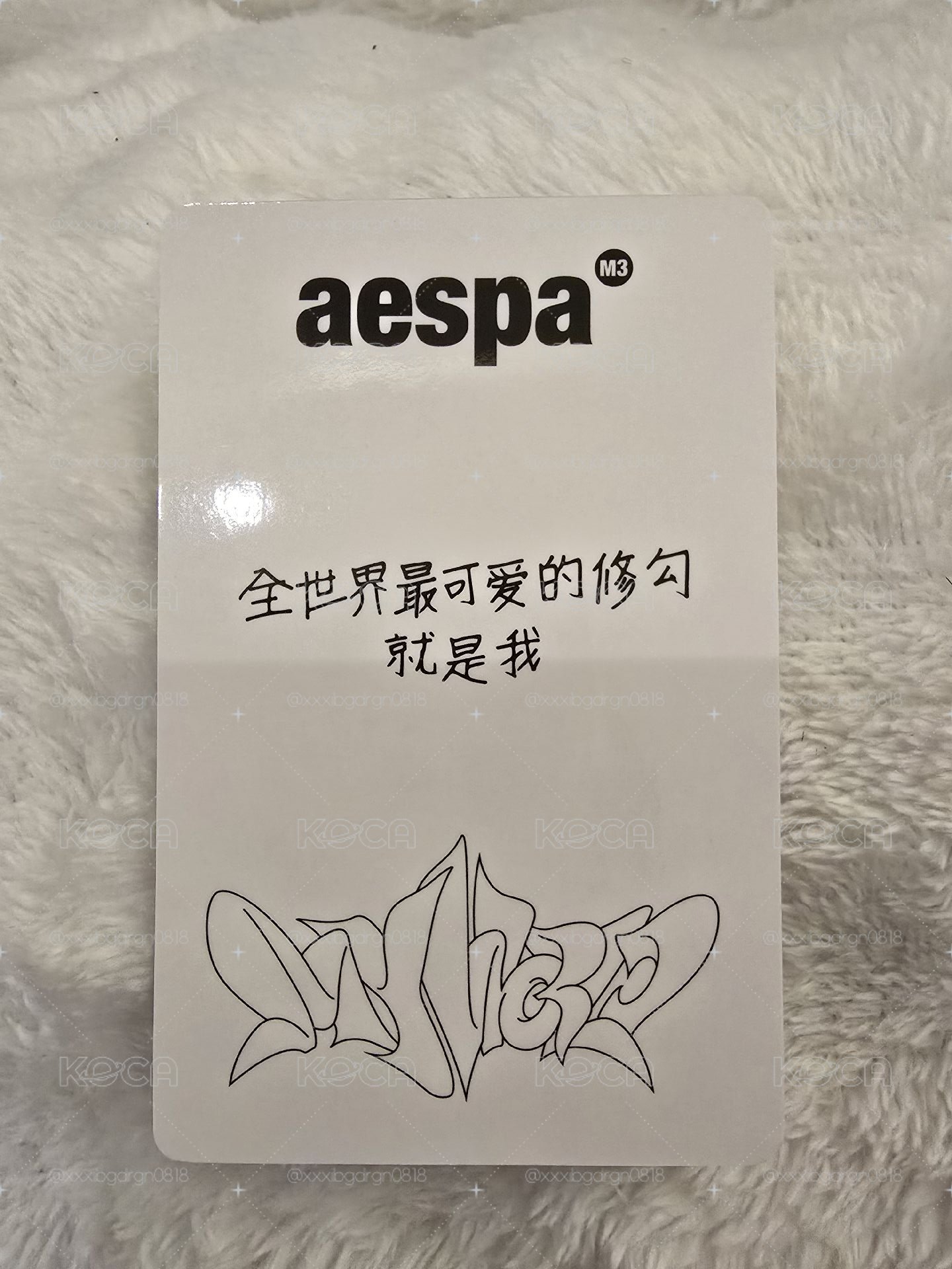 修勾冬 中背卡