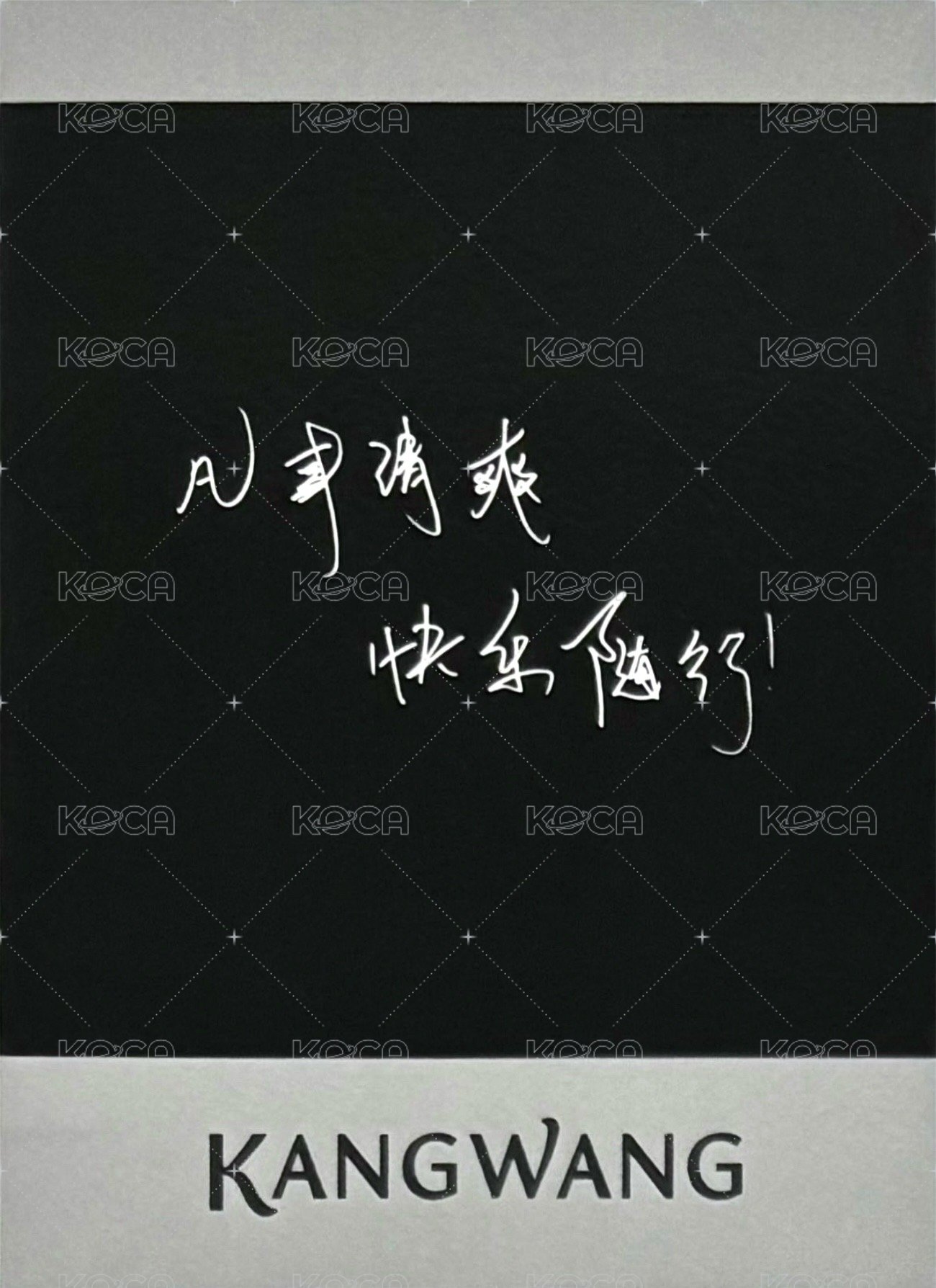 康王 代言卡 拍立得小卡 背面