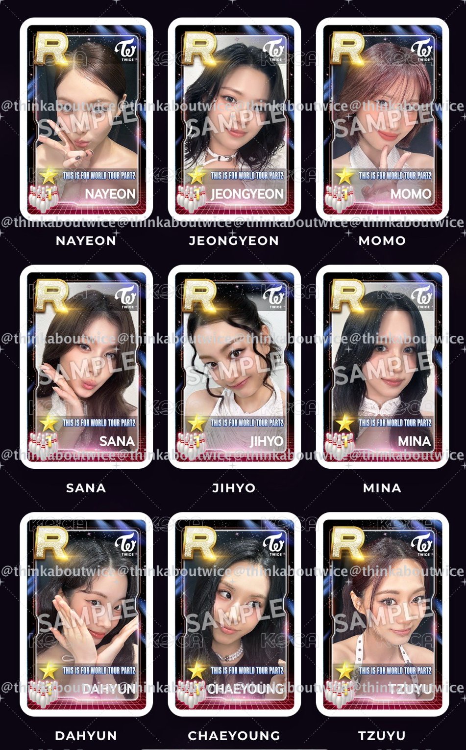 TWICE THIS IS FOR SSJYP 遊戲卡
