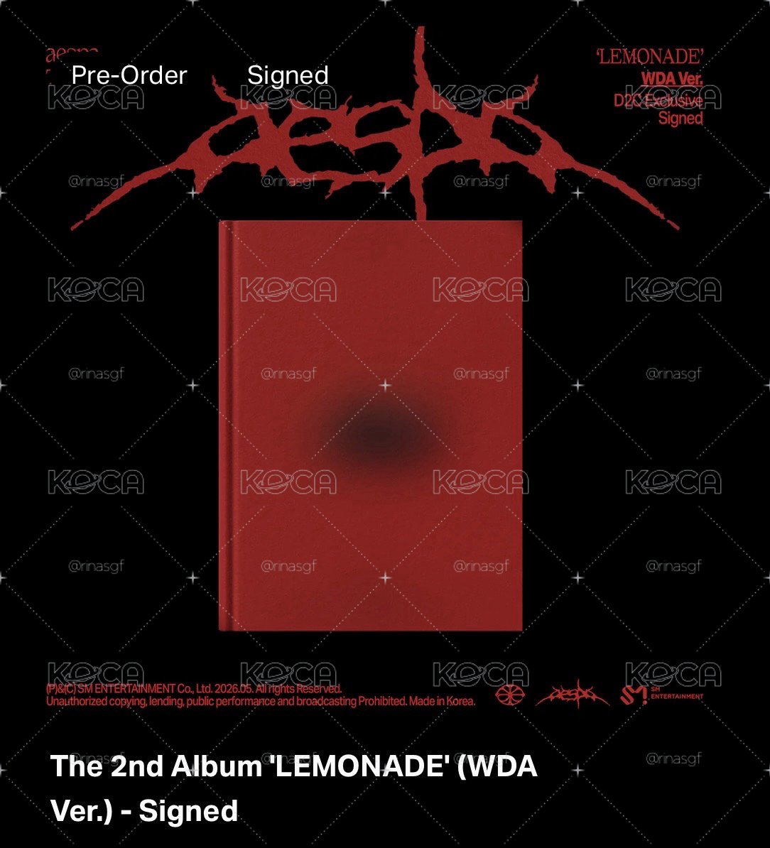 aespa 正規二 LEMONADE美網親簽代購