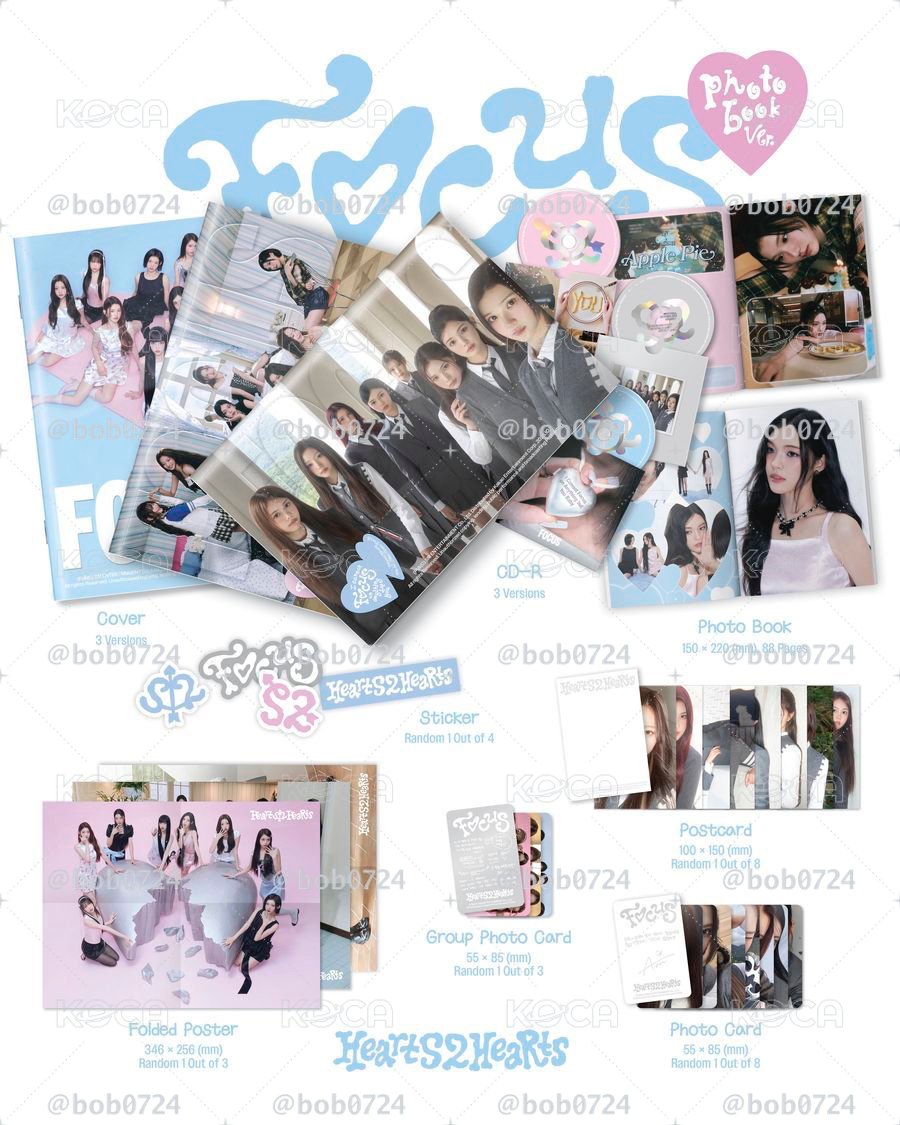 Hearts2hearts focus未拆專輯 pb.ver