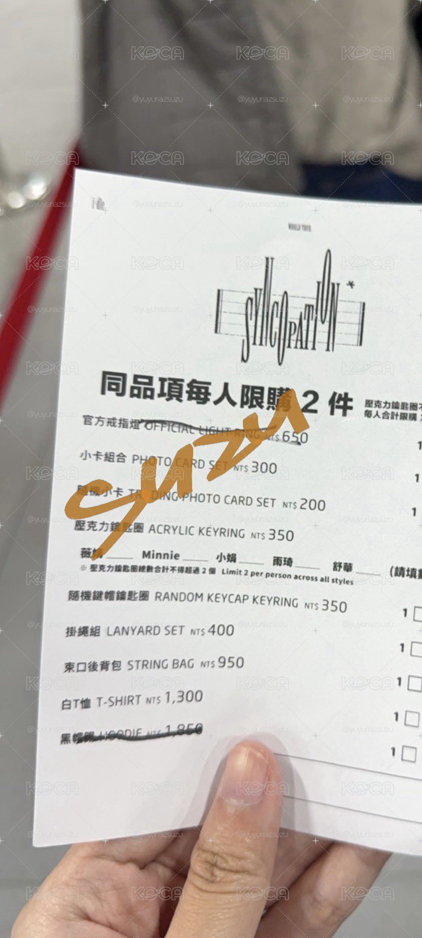 【現貨/全新未拆！（演唱會購買）】小卡組（10張）